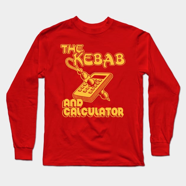 The Kebab and Calculator Long Sleeve T-Shirt by Joada